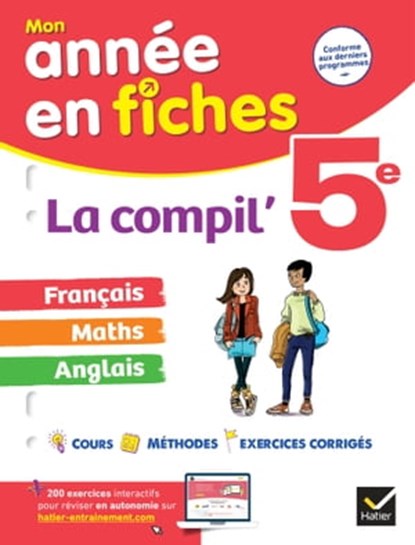La Compil' 5e : français, maths et anglais, Collectif - Ebook - 9782401089822