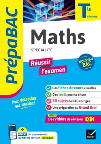 Prépabac Réussir l'examen - Maths Tle générale (spécialité) - Bac 2025, Michel Abadie ; Annick Meyer ; Jean-Dominique Picchiottino ; Jacques Delfaud ; Martine Salmon ; Sophie Touzet - Ebook - 9782401102484