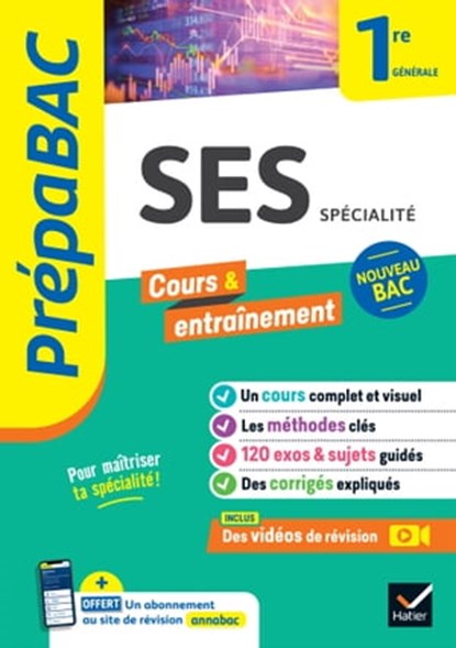 Prépabac - SES 1re générale (spécialité), Sylvie Godineau ; Céline Le Feuvre ; Séverine Marteau ; Denis Martin ; Franck Rimbert ; Gilles Seurin - Ebook - 9782401102828