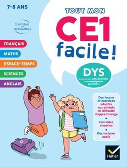 Mon CE1 facile ! Adapté aux enfants DYS ou en difficulté d'apprentissage - 8 ans, Evelyne Barge ; Marco Overzee ; Delphine Renon - Ebook - 9782401110144