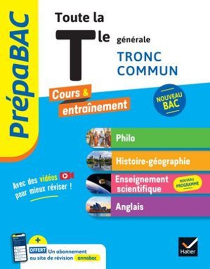 Prépabac - Toute la Tle générale (tronc commun) - Bac 2026 (toutes les matières), Johnny Brousmiche ; Anthony Dekhil ; Patrick Ghrenassia ; Justine Janvier ; David Bédouret ; Jérôme Calauzènes ; Christophe Clavel ; Cécile Gaillard ; Grégoire Gueilhers ; Jean-Philippe Renaud ; Jean-Paul Berthelot ; Arnaud Blin ; Marc Cantaloube ; Grégor - Ebook - 9782401112124