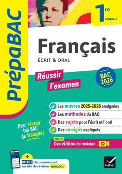 Prépabac - Français 1re générale Bac de français 2026 (écrit & oral), Hélène Bernard ; Ronan Guellec ; Denise Maréchal ; Sophie Saulnier ; Swann Spies ; Bérangère Touet - Ebook - 9782401118652