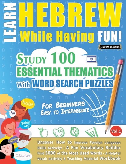 Learn Hebrew While Having Fun! - For Beginners, Linguas Classics - Paperback - 9782491792527
