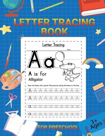 Letter Tracing Book for Kids 3+, Laura Bidden - Paperback - 9782678177659