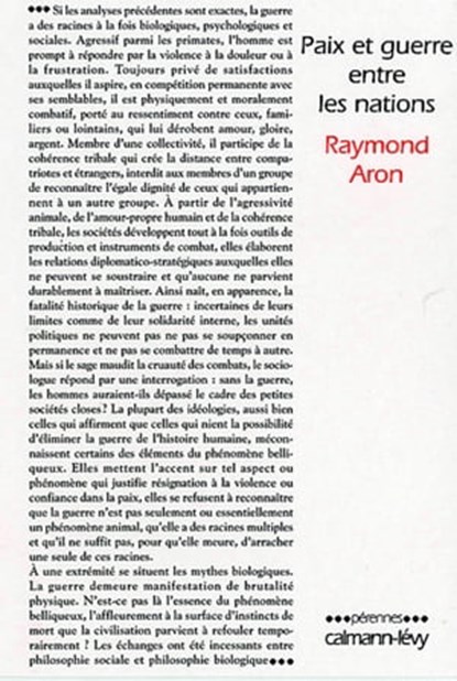 Paix et guerre entre les nations, Raymond Aron - Ebook - 9782702145234