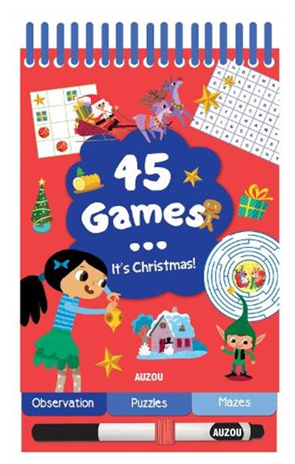 45 Games it's Christmas, Auzou Publishing - Paperback - 9782733861899