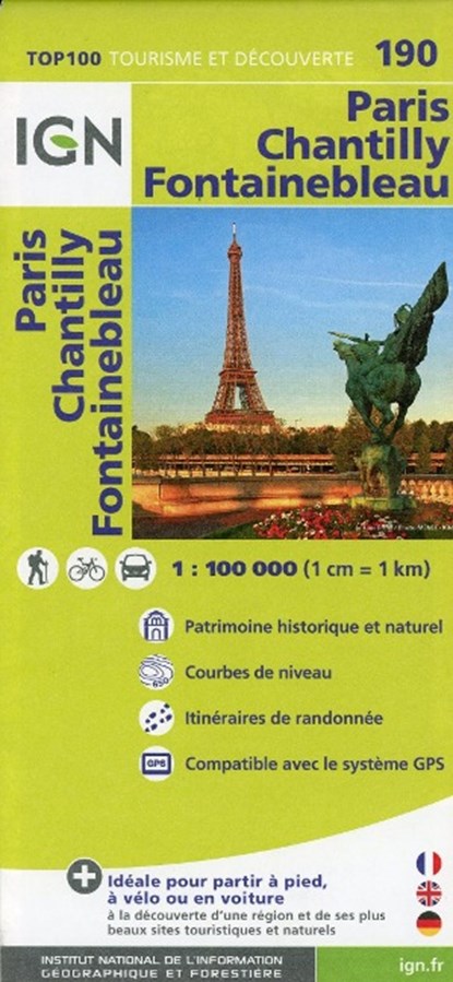 IGN 1 : 100 000 Paris - Chantilly, niet bekend - Paperback - 9782758530275