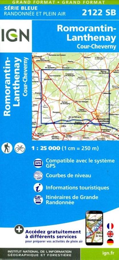 Romorantin- Lanthenay 1:25 000, niet bekend - Gebonden - 9782758553083
