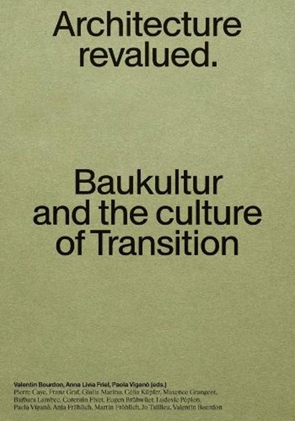 Baukultur, Paola Vigano ; Valentin Bourdon ; Anna Livia Friel - Paperback - 9782889156283