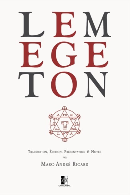 Lemegeton, Marc-Andre Ricard - Paperback - 9782898062896
