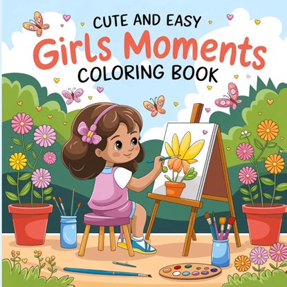 Cute and Easy Girls Moments Coloring Book, Laura Bidden - Paperback - 9782908404425