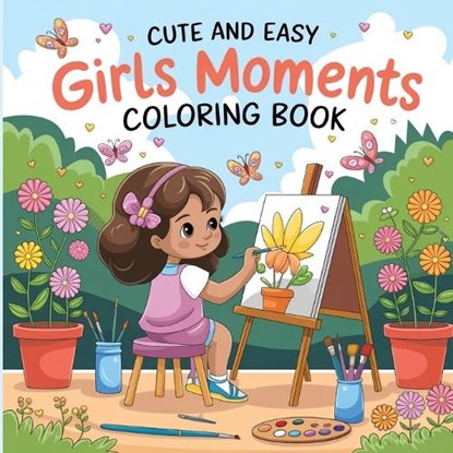 Cute and Easy Girls Moments Coloring Book, Laura Bidden - Paperback - 9782908404425