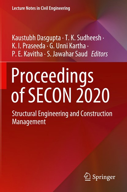 Proceedings of SECON 2020, Kaustubh Dasgupta ; T. K. Sudheesh ; K. I. Praseeda ; G. Unni Kartha ; P. E. Kavitha ; S. Jawahar Saud - Paperback - 9783030551179