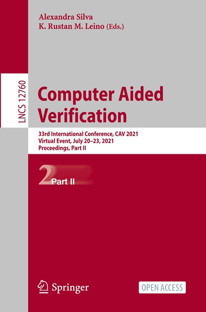 Computer Aided Verification, Alexandra Silva ; K. Rustan M. Leino - Paperback - 9783030816872