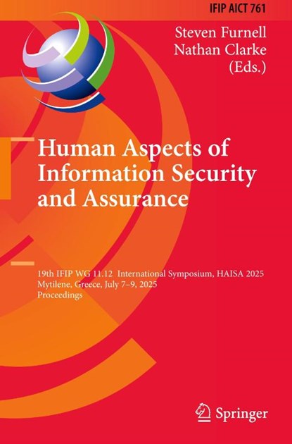 Human Aspects of Information Security and Assurance, Steven Furnell ; Nathan Clarke - Gebonden - 9783032025036