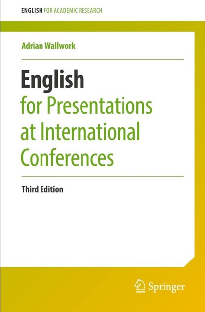 English for Presentations at International Conferences, Adrian Wallwork - Paperback - 9783032163301