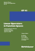 Linear Operators in Function Spaces | G. Arsene | 