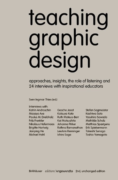 Teaching Graphic Design, Sven Ingmar Thies - Paperback - 9783035629644