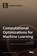 Computational Optimizations for Machine Learning, FREDDY GABBAY - Gebonden - 9783036531861