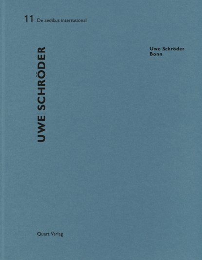 Uwe Schroder: De Aedibus International 11: English and German Text, Heinz Wirz - Paperback - 9783037610831