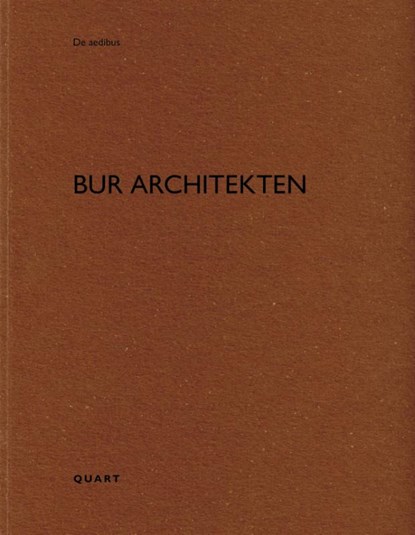 BUR Architekten, Heinz Wirz - Paperback - 9783037613498