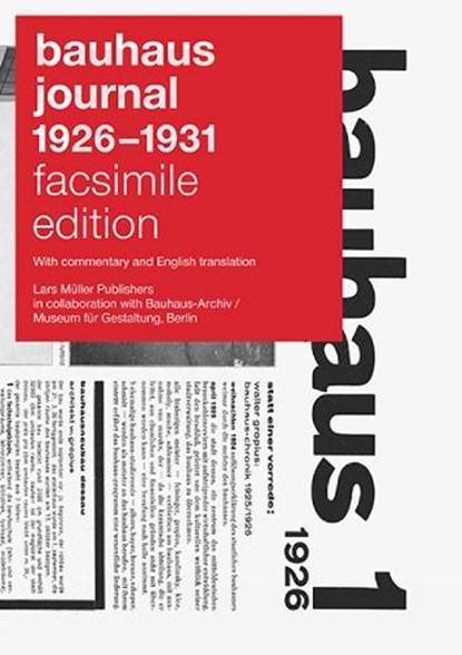 BAUHAUS JOURNAL 1926–1931, Lars Muller - Paperback - 9783037785881