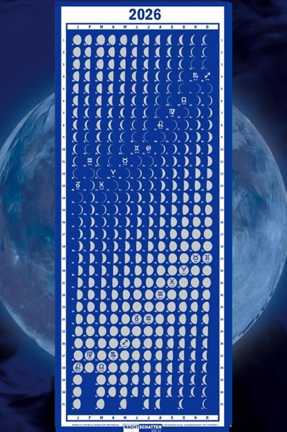 Mondphasenkalender 2026, Roger Liggenstorfer - Paperback - 9783037886984