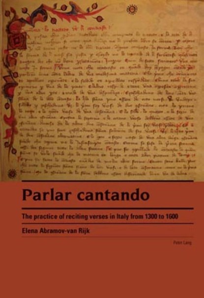 Parlar cantando, Elena Abramov van Rijk - Gebonden - 9783039116706