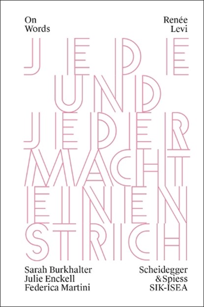 Ren?e Levi, Julie Enckell ; Federica Martini ; Sarah Burkhalter - Paperback - 9783039422159