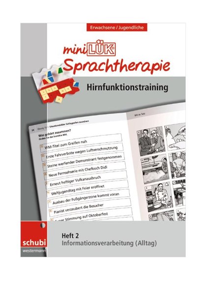 miniLÜK-Sprachtherapie Heft 2 - Hirnfunktionstraining, Steiner ; Zöllner - Gebonden - 9783039763719