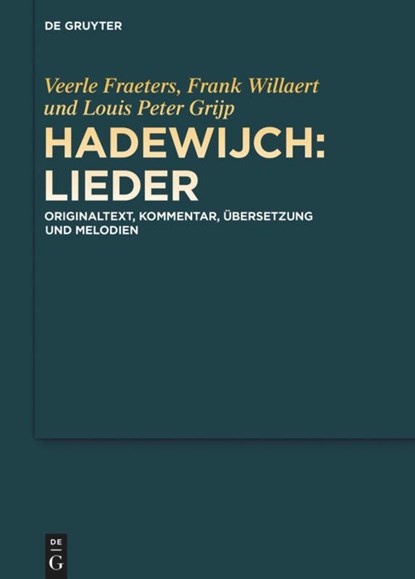 Hadewijch: Lieder, Veerle Fraeters ; Frank Willaert - Gebonden - 9783050056715
