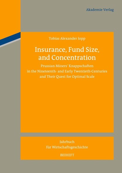 Insurance, Fund Size, and Concentration, Tobias Alexander Jopp - Gebonden - 9783050063706