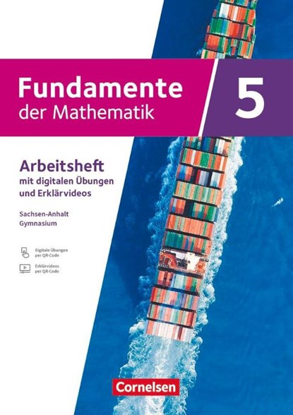 Fundamente der Mathematik 5. Schuljahr - Sachsen-Anhalt ab 2024 - Arbeitsheft zum Schulbuch mit Erklärfilmen und digitalen Übungen, Marianne Franke - Paperback - 9783060003310