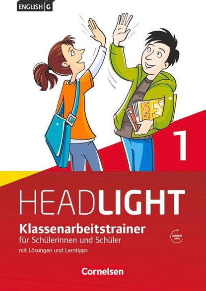 English G Headlight 01: 5. Schuljahr. Klassenarbeitstrainer mit Lösungen und Audios online, Bärbel Schweitzer - Paperback - 9783060325849