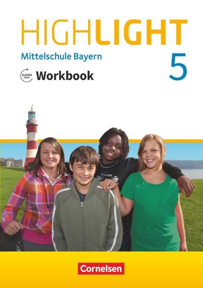 Highlight 5. Jahrgangsstufe - Mittelschule Bayern - Workbook mit Audios online, Gwen Berwick - Paperback - 9783060333776