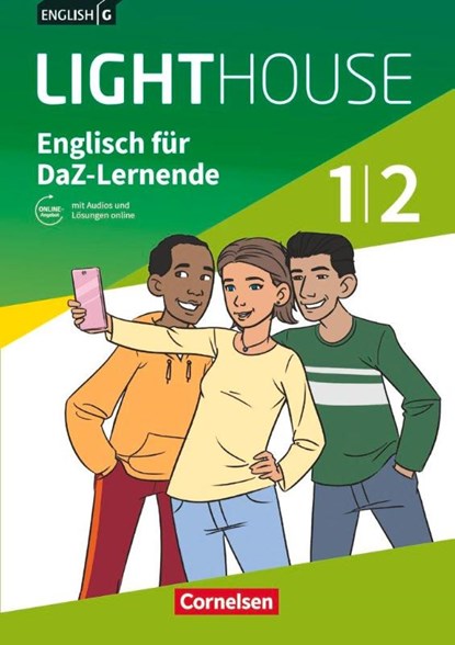English G LIGHTHOUSE 01/02: 5./6. Schuljahr. Englisch-Module für DaZ-Lernende. Arbeitsheft mit Audios und Lösungen online, Priscilla Lavodrama ; Berit Rudolph - Paperback - 9783060339600