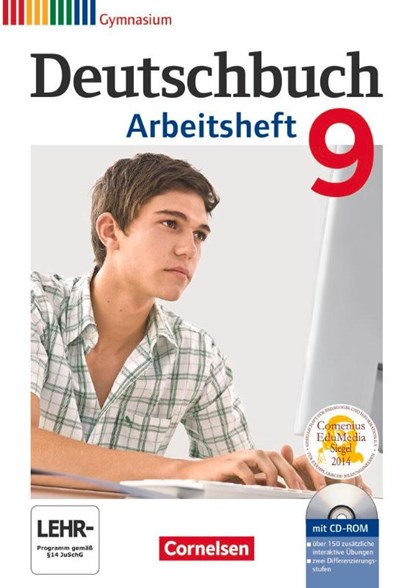 Deutschbuch 9. Schuljahr. Arbeitsheft mit Lösungen und Übungs-CD-ROM Gymnasium, Michael Germann ; Cordula Grunow ; Angela Mielke ; Deborah Mohr - Paperback - 9783060619177