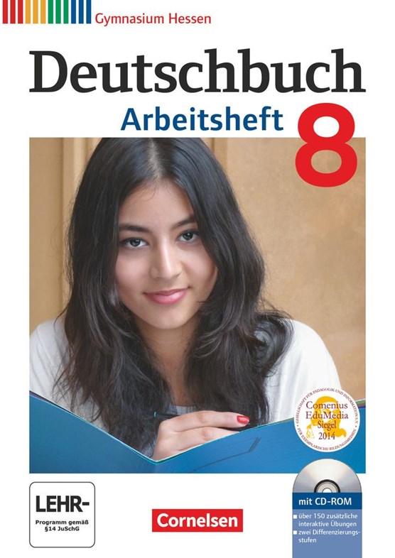 Deutschbuch Gymnasium 8. Schuljahr. Arbeitsheft mit Lösungen und Übungs-CD-ROM. Hessen G8/G9