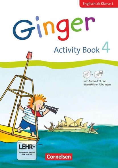 Ginger - Early Start Edition - Activity Book 4. Englisch ab Klasse 1. Mit interaktiven Übungen online, Kerstin Caspari-Grote ; Ina Grandt ; Birgit Hollbrügge ; Ulrike Kraaz - Paperback - 9783060816057