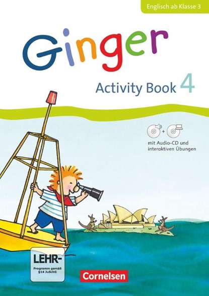 Ginger - Allgemeine Ausgabe Activity Book 4. Ab Klasse 3. Mit interaktiven Übungen online, Kerstin Caspari-Grote ; Ina Grandt ; Birgit Hollbrügge ; Ulrike Kraaz - Paperback - 9783060816187