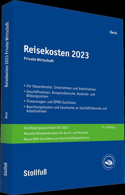 Reisekosten 2023, Wolfgang Deck - Paperback - 9783083110231