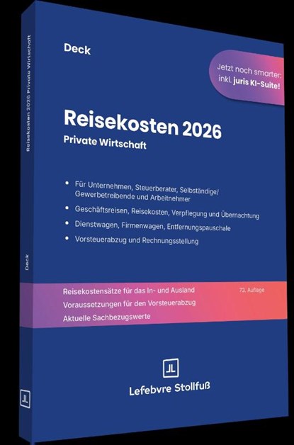 Reisekosten 2026, Wolfgang Deck - Paperback - 9783083110262