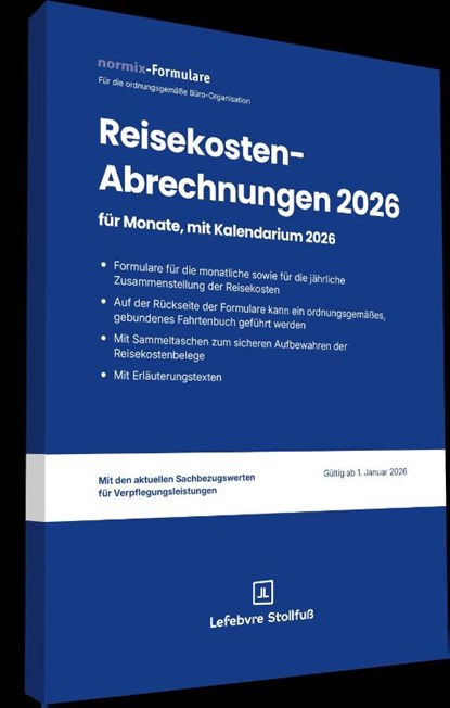 Reisekostenabrechnungen 2026 mit Kalendarium, niet bekend - Paperback - 9783083112266