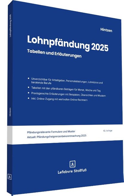 Lohnpfändung 2025, Udo Hintzen - Paperback - 9783083140252
