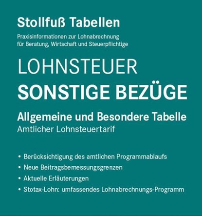 Tabelle, Lohnsteuer 2026 Sonstige Bezüge, niet bekend - Paperback - 9783083350262