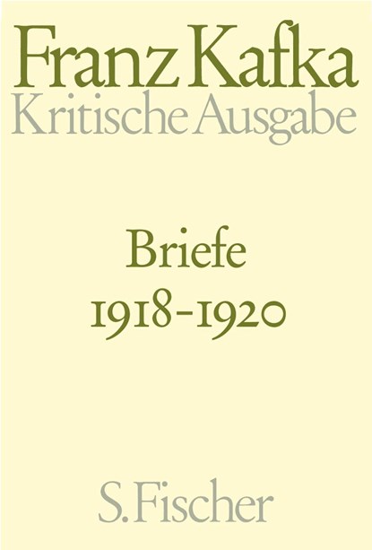Briefe  4. 1918 - 1920, Franz Kafka - Gebonden - 9783100381620