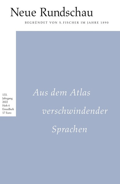 Neue Rundschau 2022/4, Hans Jürgen Balmes ;  Alexander Roesler - Paperback - 9783108091316
