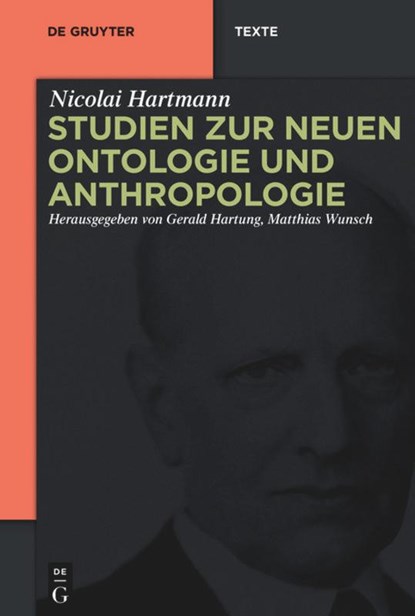 Studien zur Neuen Ontologie und Anthropologie, Nicolai Hartmann - Gebonden - 9783110291193