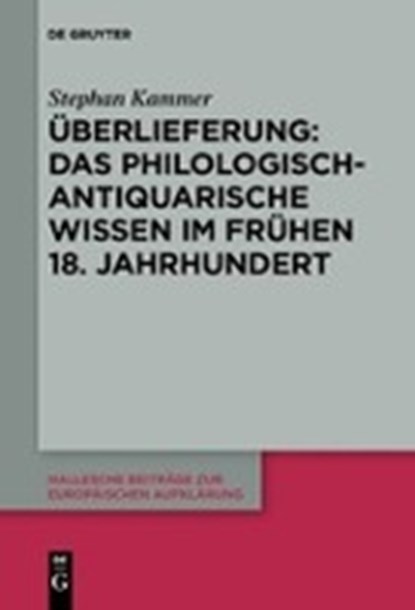 UEberlieferung, KAMMER,  Stephan - Paperback - 9783110652611