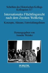Internationales Fluchtlingsrecht Nach Dem Zweiten Weltkrieg - Annette Weinke - 9783111669878